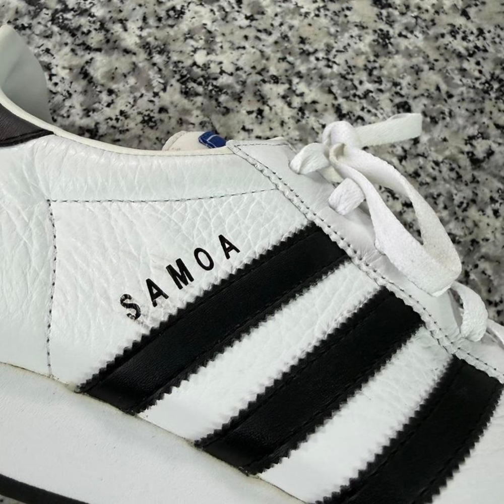 Adidas Men's Samoa Black White Sneaker Shoe M10.5 675033 - Picture 6 of 7